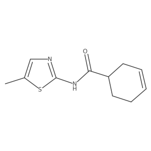 N-(5-methyl-1,3-thiazol-2-yl)cyclohex-3-ene-1-carboxamide Structure