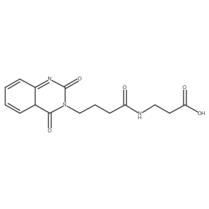 3-[4-(2,4-dioxo-4aH-quinazolin-3-yl)butanoylamino]propanoic acid结构式