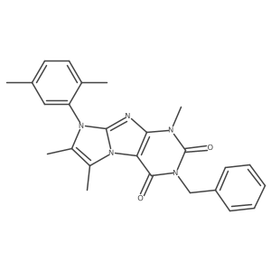 3-benzyl-8-(2,5-dimethylphenyl)-1,6,7-trimethyl-1H-imidazo[2,1-f]purine-2,4(3H,8H)-dione Structure
