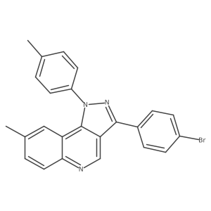 3-(4-bromophenyl)-8-methyl-1-(4-methylphenyl)-1H-pyrazolo[4,3-c]quinoline Structure