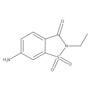 6-Amino-2-ethyl-2,3-dihydro-1lambda6,2-benzothiazole-1,1,3-trione Structure