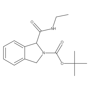 Tert-butyl 1-(ethylcarbamoyl)isoindoline-2-carboxylate Structure
