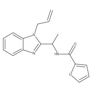 N-[1-(1-allyl-1H-benzimidazol-2-yl)ethyl]-2-furamide Structure