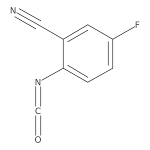 5-Fluoro-2-isocyanatobenzonitrile结构式