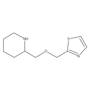 2-[(2-Thiazolylmethoxy)methyl]piperidine结构式