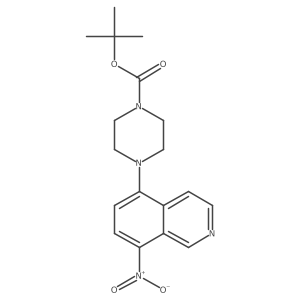 Tert-butyl 4-(8-nitroisoquinolin-5-yl)piperazine-1-carboxylate Structure