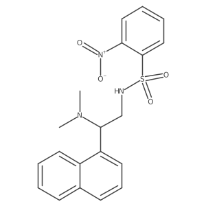 N-(2-(dimethylamino)-2-(naphthalen-1-yl)ethyl)-2-nitrobenzenesulfonamide Structure
