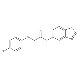 N-(benzo[d]thiazol-5-yl)-2-(4-chlorophenoxy)acetamide Structure