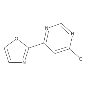 2-(6-Chloropyrimidin-4-yl)oxazole结构式