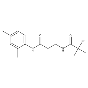 2-Bromo-N-[3-[(2,4-dimethylphenyl)amino]-3-oxopropyl]-2-methylpropanamide Structure