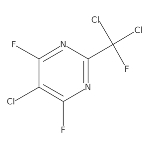 5-Chloro-2-(dichlorofluoromethyl)-4,6-difluoro-pyrimidine Structure