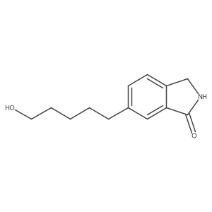 6-(5-Hydroxypentyl)-2,3-dihydroisoindol-1-one Structure