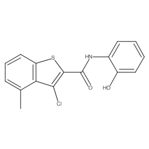 3-Chloro-N-(2-hydroxyphenyl)-4-methylbenzo[b]thiophene-2-carboxamide Structure