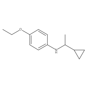 N-(1-cyclopropylethyl)-4-ethoxyaniline Structure