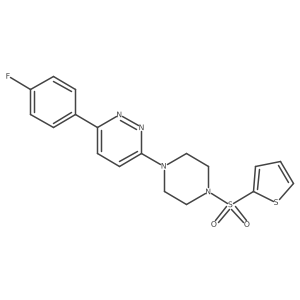 3-(4-Fluorophenyl)-6-(4-(thiophen-2-ylsulfonyl)piperazin-1-yl)pyridazine Structure