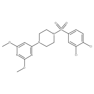 4-(4-((3,4-Dichlorophenyl)sulfonyl)piperazin-1-yl)-2,6-dimethoxypyrimidine结构式