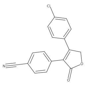 4-(4-(4-Chlorophenyl)-2-oxo-2,5-dihydrofuran-3-yl)benzonitrile Structure
