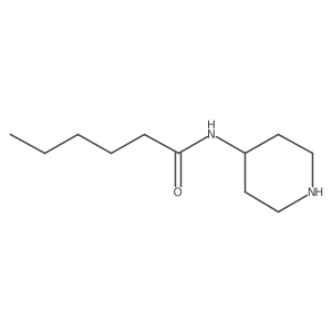 N-(Piperidin-4-yl)hexanamide Structure