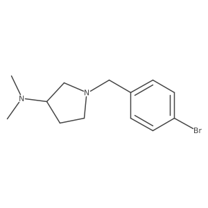 1-(4-bromobenzyl)-N,N-dimethylpyrrolidin-3-amine结构式