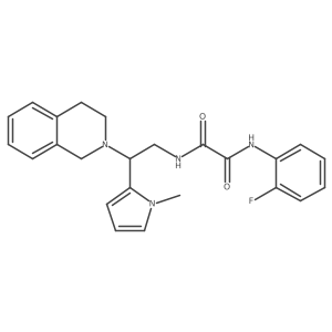 N1-(2-(3,4-dihydroisoquinolin-2(1H)-yl)-2-(1-methyl-1H-pyrrol-2-yl)ethyl)-N2-(2-fluorophenyl)oxalamide结构式