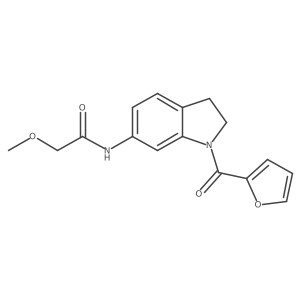 N-(1-(furan-2-carbonyl)indolin-6-yl)-2-methoxyacetamide Structure