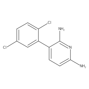 3-(2,5-Dichlorophenyl)pyridine-2,6-diamine结构式