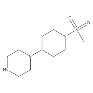 1-[1-(Methylsulfonyl)-4-piperidinyl]piperazine Structure