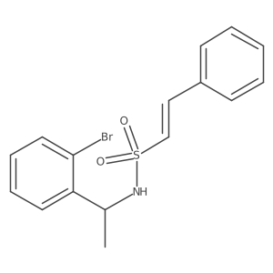 (E)-N-[1-(2-bromophenyl)ethyl]-2-phenylethenesulfonamide Structure