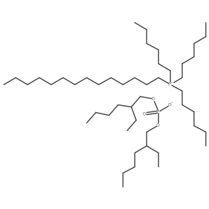 Trihexyltetradecylphosphonium bis(2-ethylhexyl)phosphate结构式