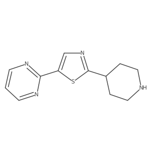 2-[2-(4-Piperidinyl)-5-thiazolyl]pyrimidine结构式