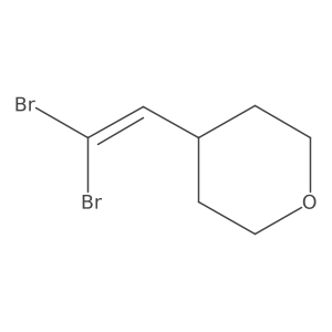 4-(2,2-Dibromovinyl)tetrahydro-2H-pyran结构式