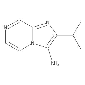 2-(1-Methylethyl)-imidazo[1,2-a]pyrazin-3-amine结构式