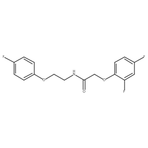 O=C(COc1ccc(F)cc1F)NCCOc1ccc(F)cc1结构式