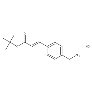 (e)-Tert-butyl3-(4-(aminomethyl)phenyl)acrylatehydrochloride Structure