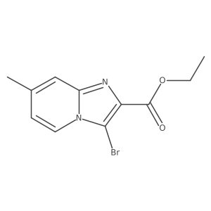 Ethyl 3-bromo-7-methylimidazo[1,2-a]pyridine-2-carboxylate Structure
