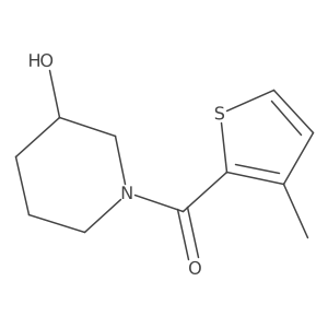(3-Hydroxypiperidin-1-yl)(3-methylthiophen-2-yl)methanone Structure