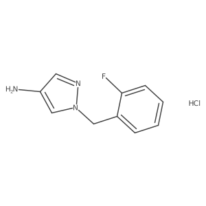 1-(2-fluorobenzyl)-1H-pyrazol-4-amine hydrochloride结构式