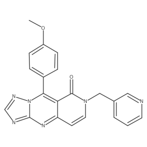 9-(4-methoxyphenyl)-7-(pyridin-3-ylmethyl)pyrido[4,3-d][1,2,4]triazolo[1,5-a]pyrimidin-8(7H)-one Structure