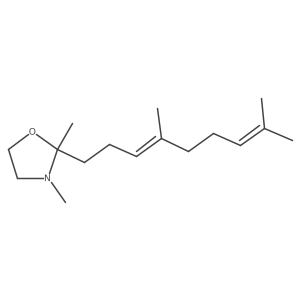 2-(4,8-Dimethyl-3,7-nonadien-1-yl)-2,3-dimethyloxazolidine结构式