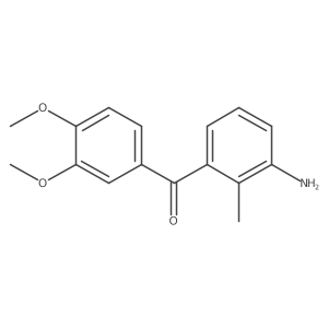 (3-Amino-2-methylphenyl)(3,4-dimethoxyphenyl)methanone Structure