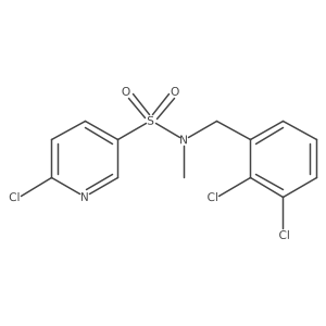 CN(Cc1cccc(Cl)c1Cl)S(=O)(=O)c1ccc(Cl)nc1结构式