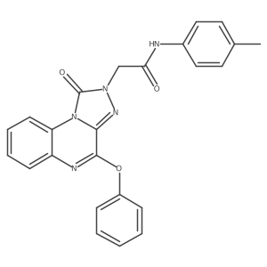 N-(4-methylphenyl)-2-{1-oxo-4-phenoxy-1H,2H-[1,2,4]triazolo[4,3-a]quinoxalin-2-yl}acetamide Structure