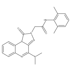 2-(4-(dimethylamino)-1-oxo-[1,2,4]triazolo[4,3-a]quinoxalin-2(1H)-yl)-N-(2,6-dimethylphenyl)acetamide结构式