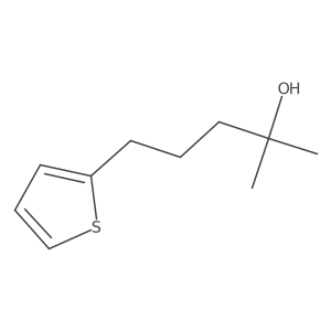 2-Methyl-5-thiophen-2-ylpentan-2-ol结构式