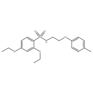 2,4-diethoxy-N-(2-(4-fluorophenoxy)ethyl)benzenesulfonamide Structure