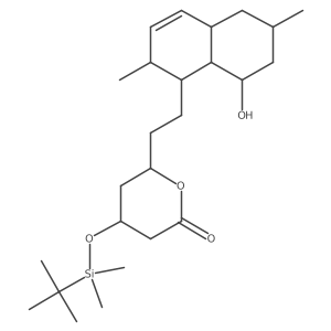 Des-2-Methylbutanoyl Chloride tert-Butyldimethylsilyl Ether 4a,5-Dihydro Lovastatin结构式