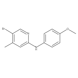 5-bromo-N-(4-methoxyphenyl)-4-methylpyridin-2-amine结构式