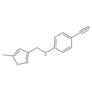 4-(((5-Methylisoxazol-3-yl)methyl)amino)benzonitrile Structure