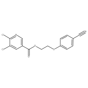 2-(4-Cyanophenoxy)ethyl 5,6-dichloropyridine-3-carboxylate结构式