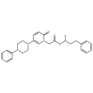 2-[6-oxo-3-(4-phenylpiperazin-1-yl)pyridazin-1(6H)-yl]-N-(4-phenylbutan-2-yl)acetamide结构式